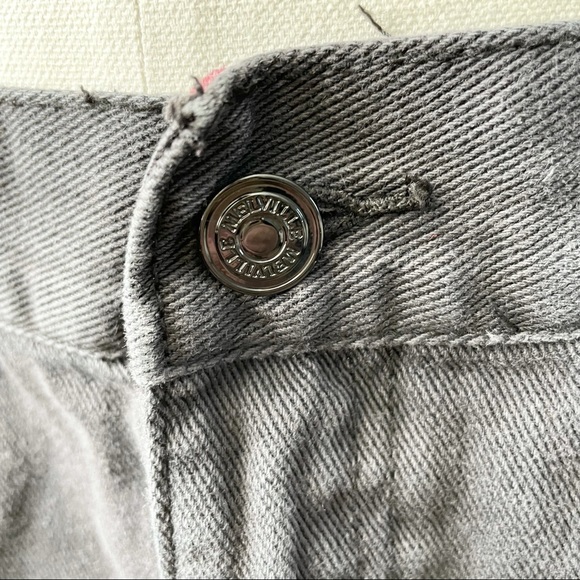 Brandy Melville Distressed Raw Black Denim Skirt - Picture 4 of 7